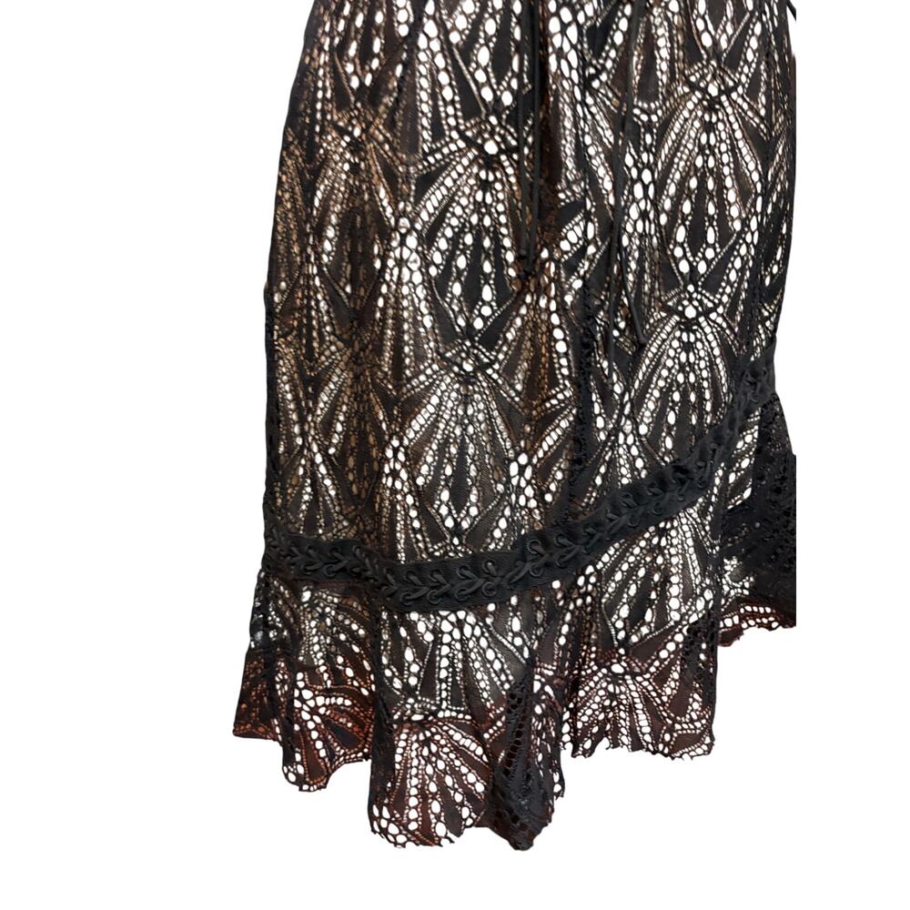 For Love and Lemons Black Lace Mini Dress Size L - Picture 12 of 16